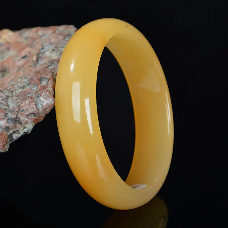 Quality Gold Silk Jade Bracelet Huanglong Jade Bracelet 250616