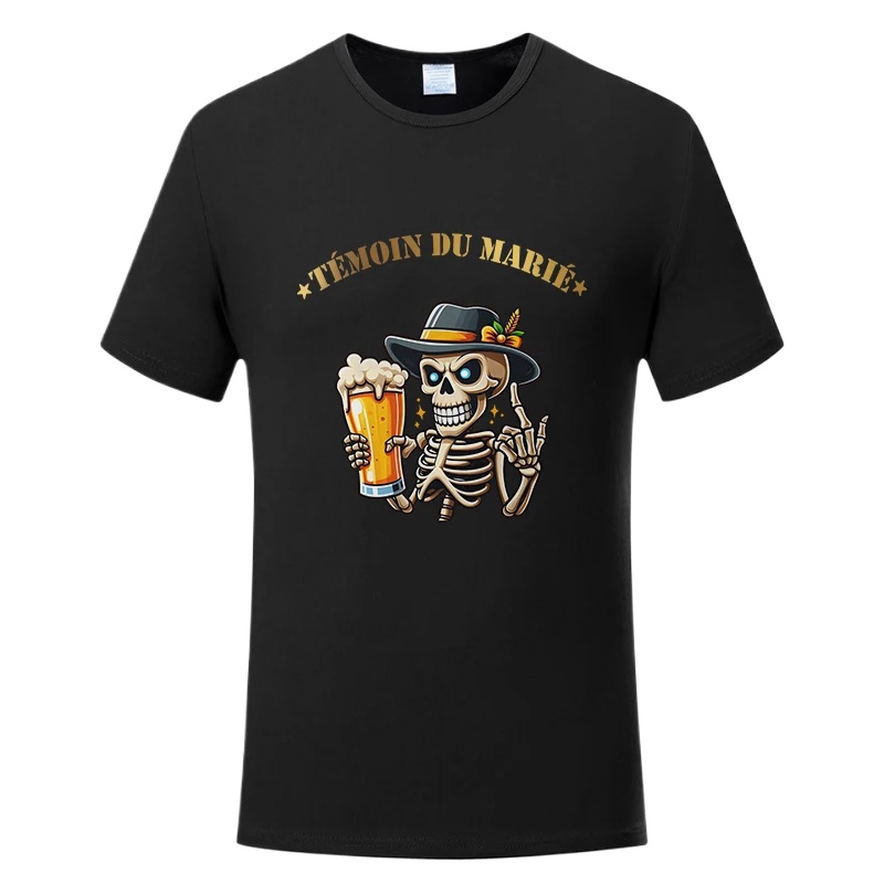 French Mens Evg Future Groom Man T-shirt Boyfriend Single Farewell Bachelor Party Tshirt Team Married Groom Short Sleeve Tees