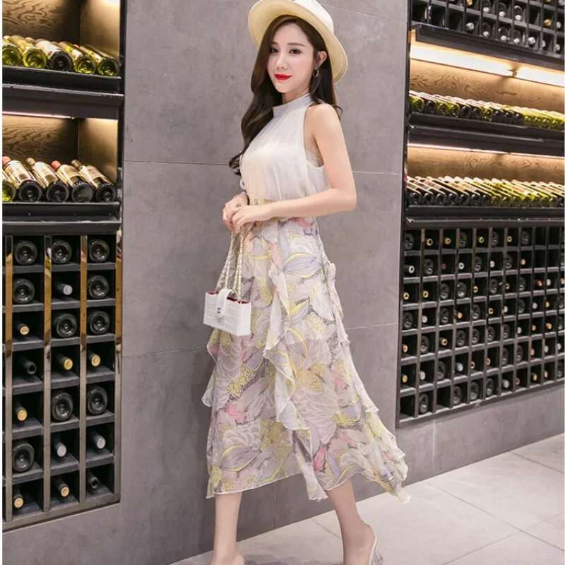 Skirts for Women A Line Zipper Ruffle Woman Skirt Aesthetic Summer 2025 Clothing Sales New In Korean Style Casual V Harajuku