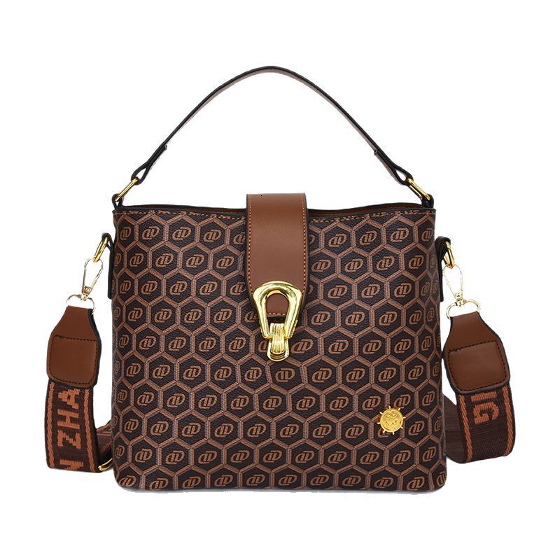 Top brand high-quality new free designer bag French retro texture bag 2025 new fashionable multifunctional handbag bucket crossbody bag new free desig