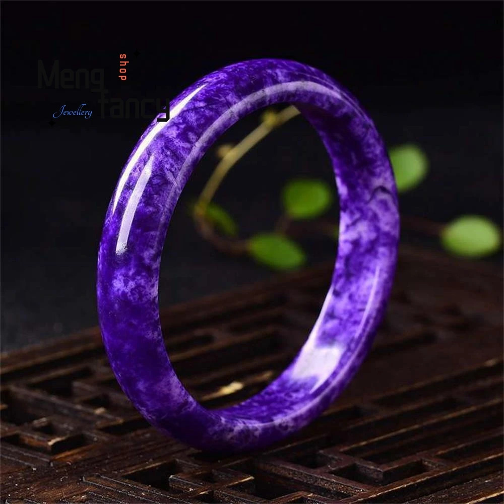 Natural Jadeite Bracelet Charms Fashion Retro Jade Bangle Fine Jewelry Temperament Elegant Women Sexy Girls Holiday Gifts 250616