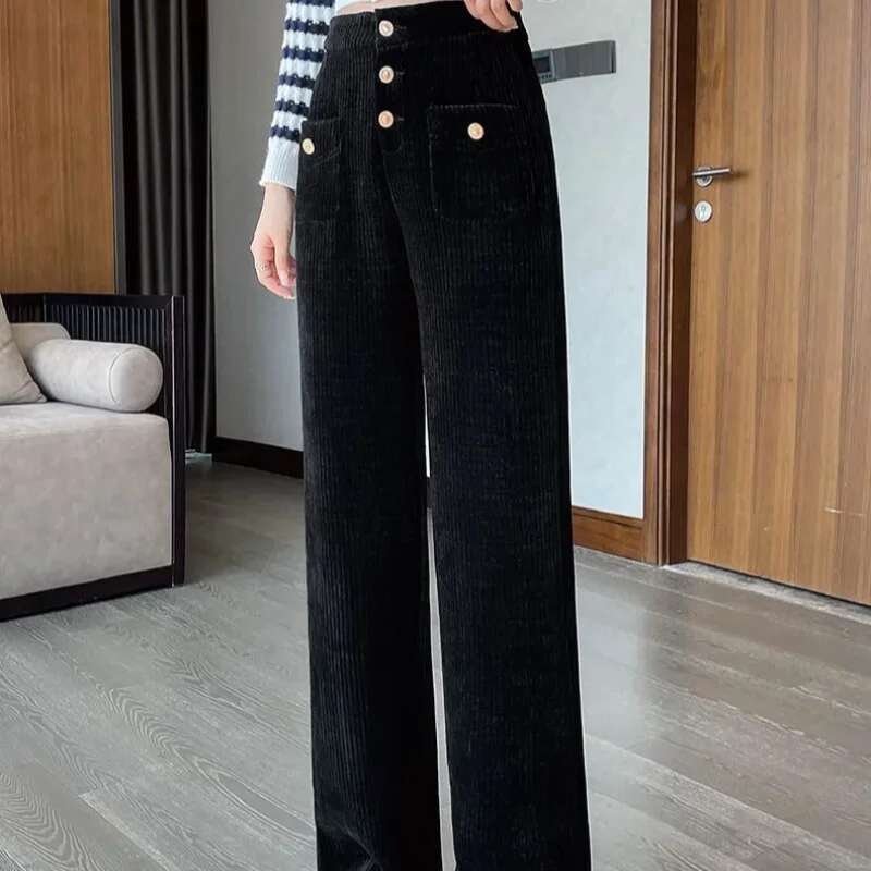 Korean Fashion Long Slacks Female Trousers Classic Outfits Trends 2025 High Quality Womens Pants Aesthetic Elastic 90s Clothing