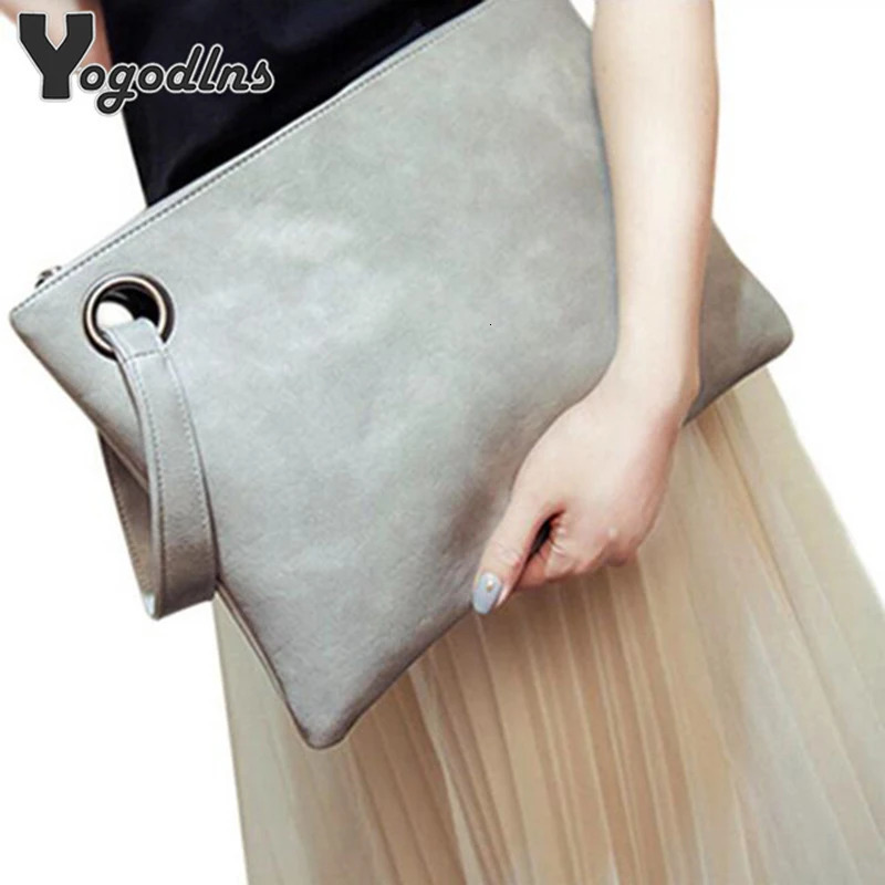 Fashion solid womens clutch bag leather women envelope bag clutch pu leather bag female Clutches sac Immediately 250617