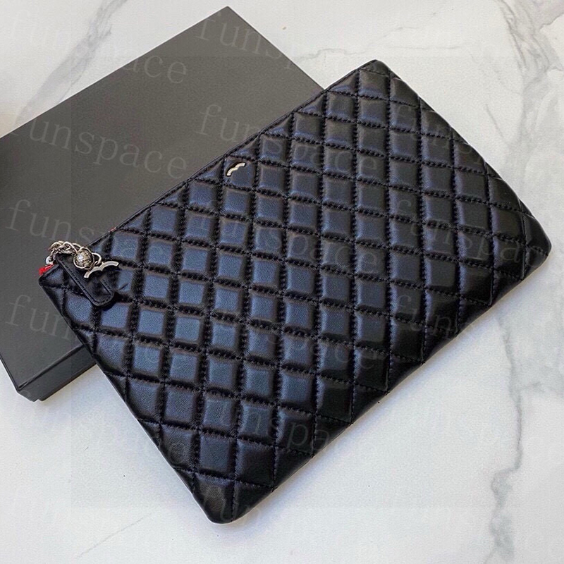 Italy Designer Cowhide Make Up Black Handbag Toiletry Pouch Luxury Purses -12 Travel Cosmetic Bag Plaid Storage Bags DPD2506174