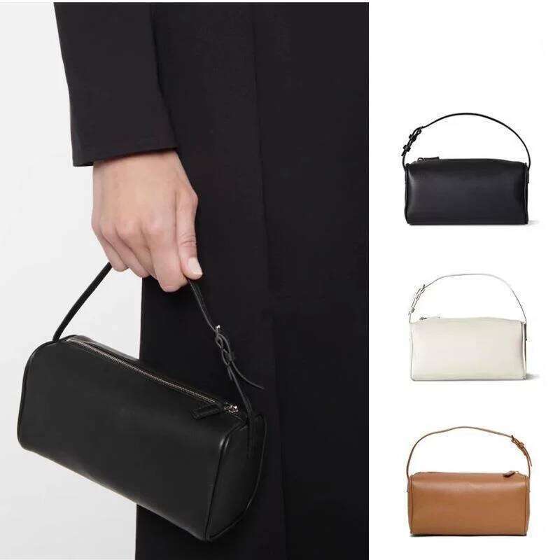 VIELINE Women's Pencil Pillow Genuine Leather Underarm Hobo Bag Day Clutches Ladies Simple Design Mini Purse