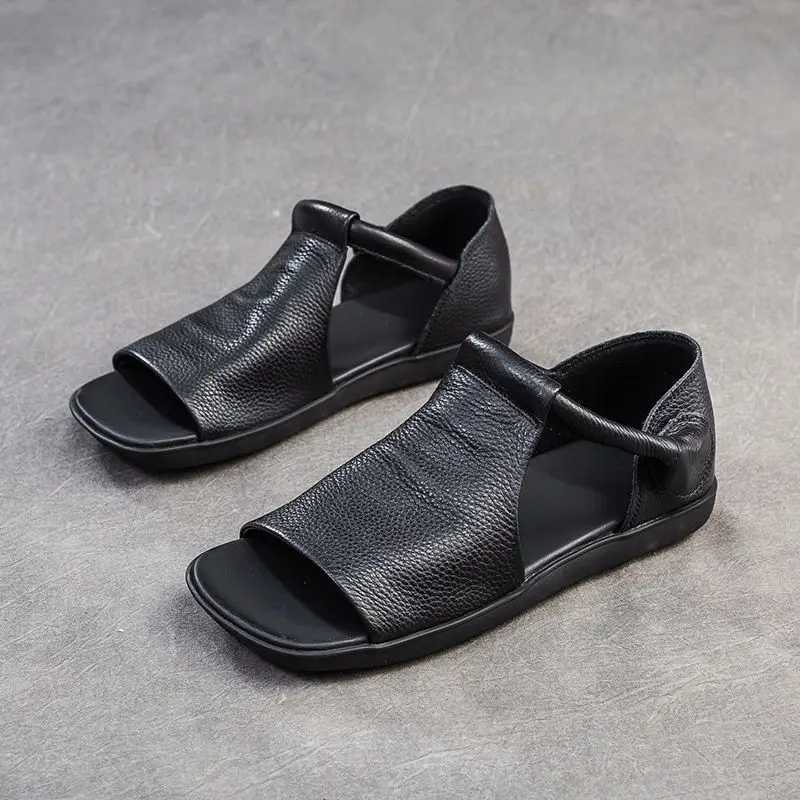 Womens Open-Toe Flat Sandals with Cross Strap Adjustable Ankle Strap - Summer Casual Lightweight Walking Shoes for Women Min Z250617