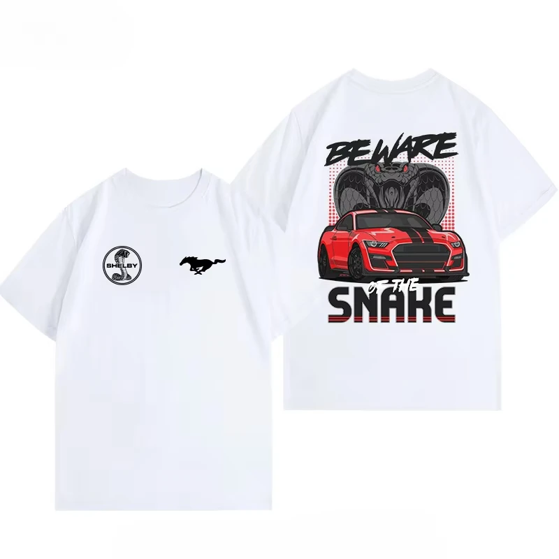New Ford Shelby Mustang Muscle Car Club Graphic T-shirt Men's Clothing Wwable Breathable Men's and Women's Motorcycle T-shirts