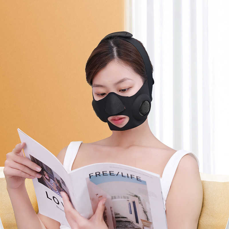 New facial beauty device - female EMS lifting and tightening face mask type slimming device - facial instrument - electric V-shaped face slimming devi