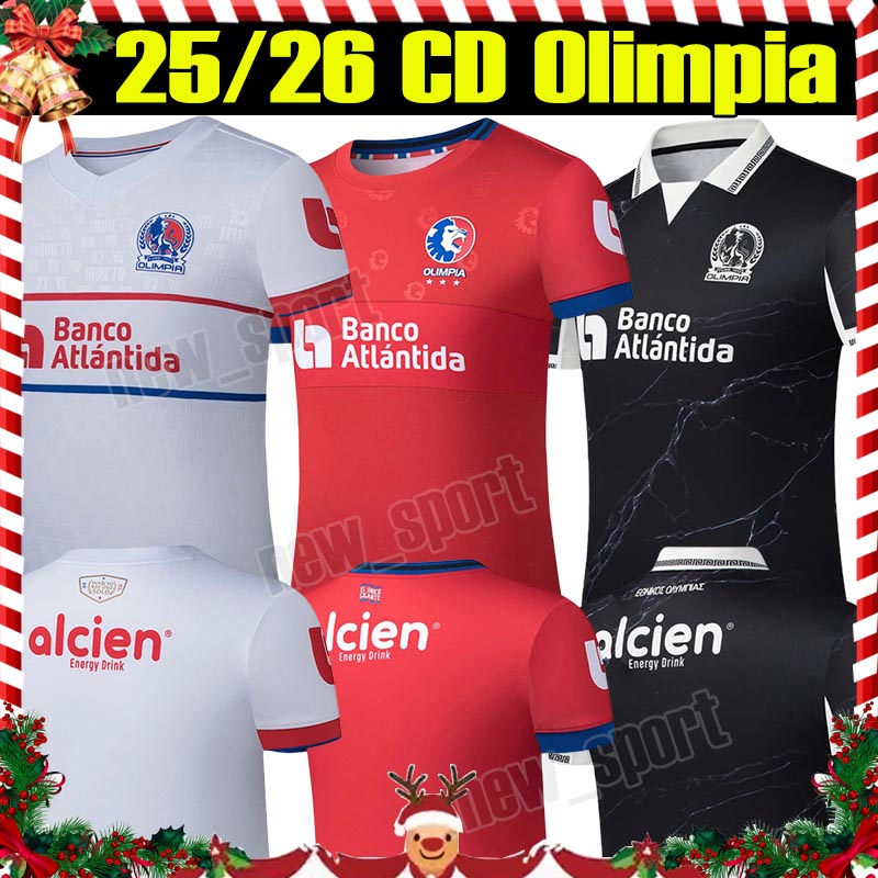 2025/26 CD Olimpia Honduras Soccer Jerseys Home Away BENGUCHE PINTO BENGTSON ARBOLEDA CHIRINOS SOLANO RODRIGUEZ PINEDA Uniforms Men Football Shirts