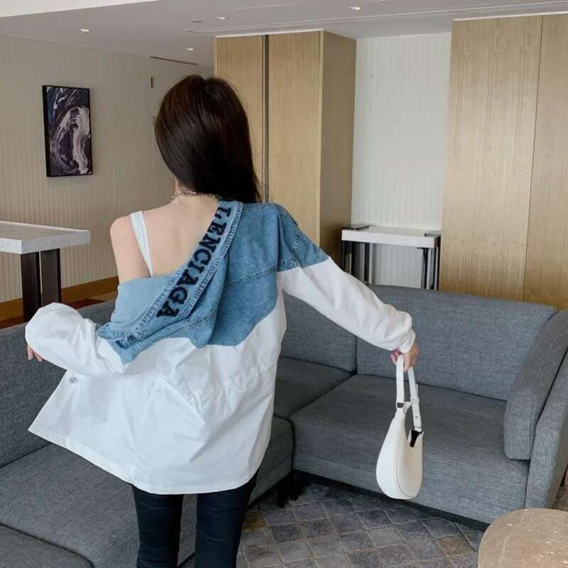 Womens Denim Jackets Small Crop Short Korean Female Jeans Coats Casual New In Vintage Long Sleeve Original Promotion Low Cost