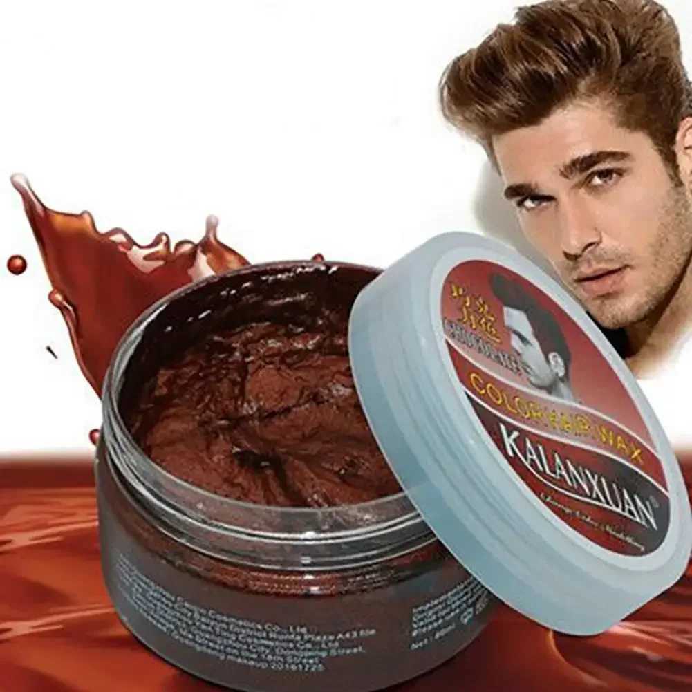 9 Hair Colors Temporary Molding Paste 8 Color Blue Bury Grandma Gray Green Hairs Dye Wax Mud Styling Pomade free shipping