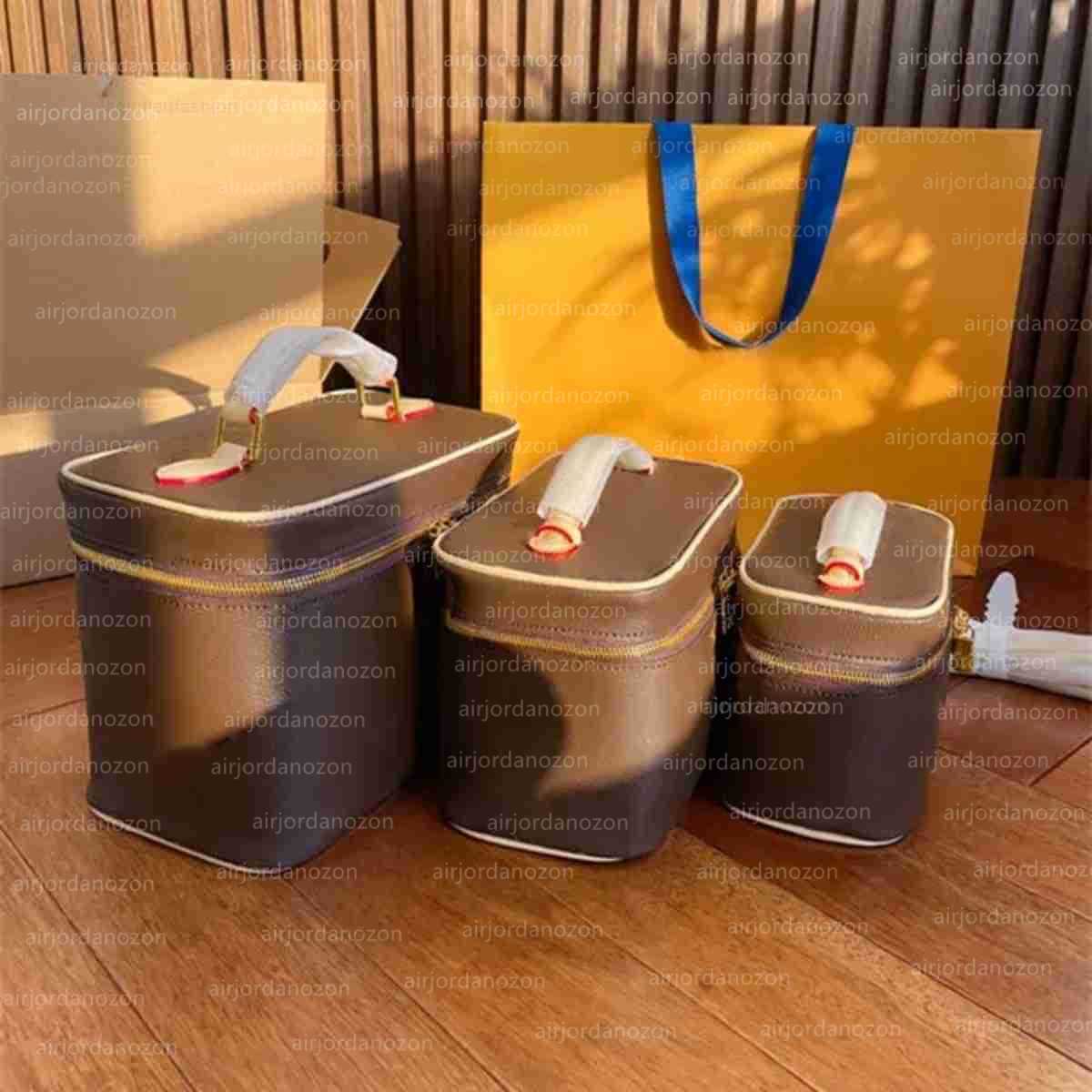 Cosmetic Bag Box Tote Makeup Bag Crossbody Bag Shoulder Handabgs Women Make Up Bag Designer Purse Shoulder Bags Toilet Wash Bags Beauty Makeup Case Removable Strap