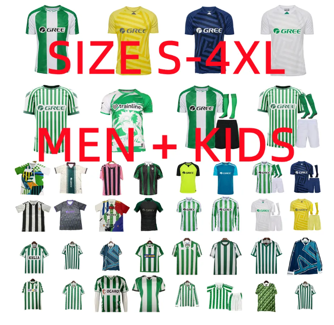 2025 2026 real betis Retro soccer jersey 1976 1977 1993 1994 1995 1996 1997 1998 2001 2002 DENILSON JOAQUIN ALFONSO Fernando FINIDI classic vintage football shirt