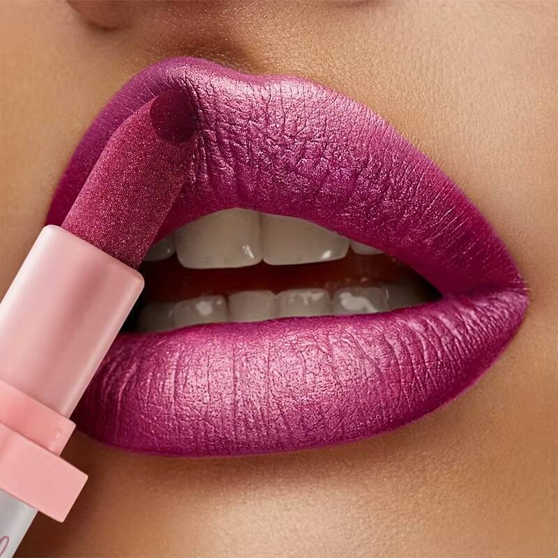 1pc, Glitter Lipstick, Sparkling Balm, Starry Shimmer, Long-Lasting, Creamy Lip Beauty Cosmetic For Lustrous & Radiant Lips happy