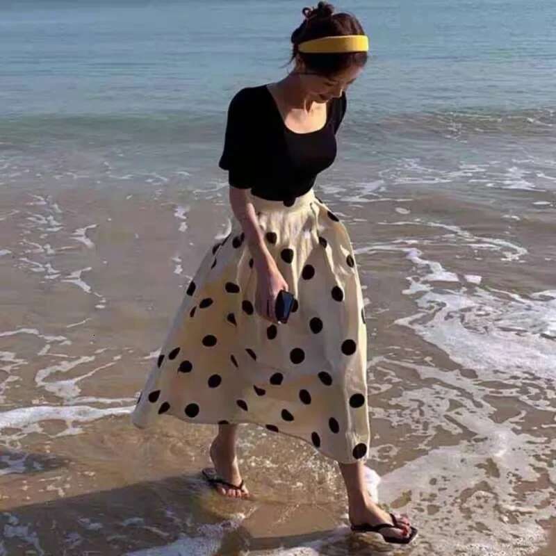 Zipper Womens Skirt A Line Female Skirts Midi Y2k Vintage Korean Style Clothing Trend 2025 Fashion Chic and Elegant Modest V