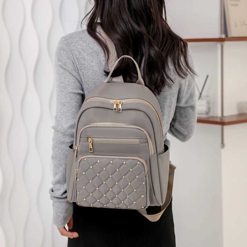Fashion Bagpack Women High Quality Nylon Backpacks Female Big Travel Back Pack Large School Bags for Teenage s Shoulder Bag Z250617