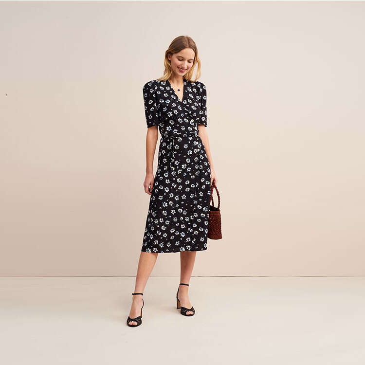 Undefined Devise Tender 114#ref Rayon Floral Print Tea 2025 Summer New French Style Womens Dress