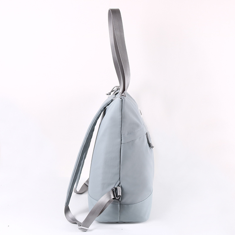 New Women's Simple Backpack Lightweight Large Capacity Nylon Convertible Handbag Customizable