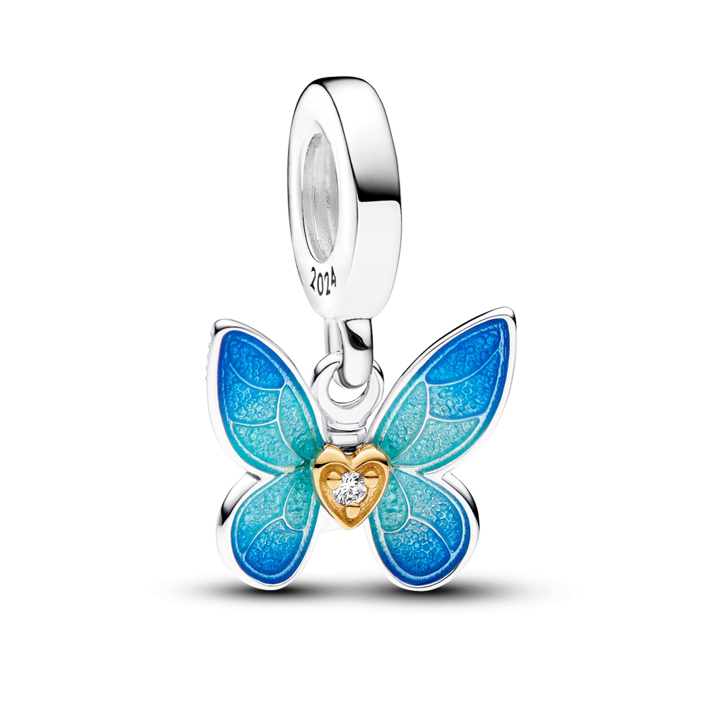 FewDook Hot Sale Butterfly Dragonfly Hummingbird All Things Beautiful Charm Trio Fit Original Pan Bracelet DIY Women Fine Jewelry Gift 2025 New