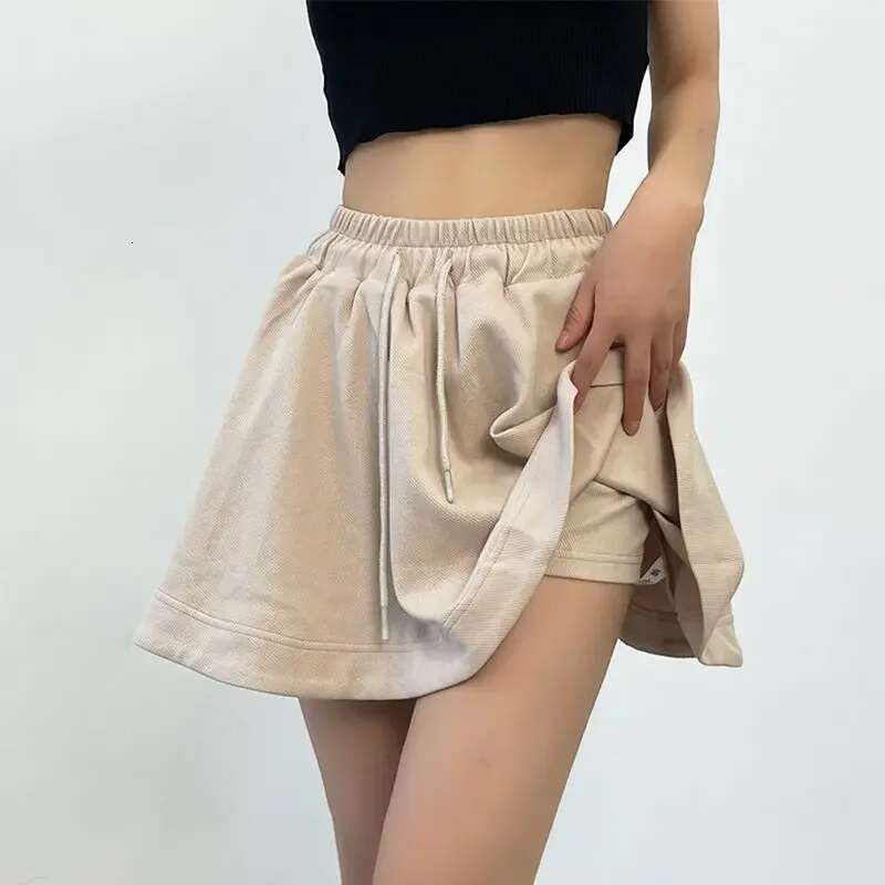 Short Pants Woman Elastic Waist Shorts for Women Jorts Culotte Skirt Fashion Clothing 2025 Kpop Streetwear Flowy Hot Elasticty