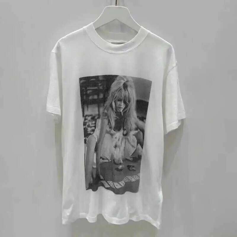 Designer Clothing 2025 Graphic Printed O-Neck Cotton T-Shirt Women Summer Short Sleeve White Tops Fashion Casual Tshirt Tee