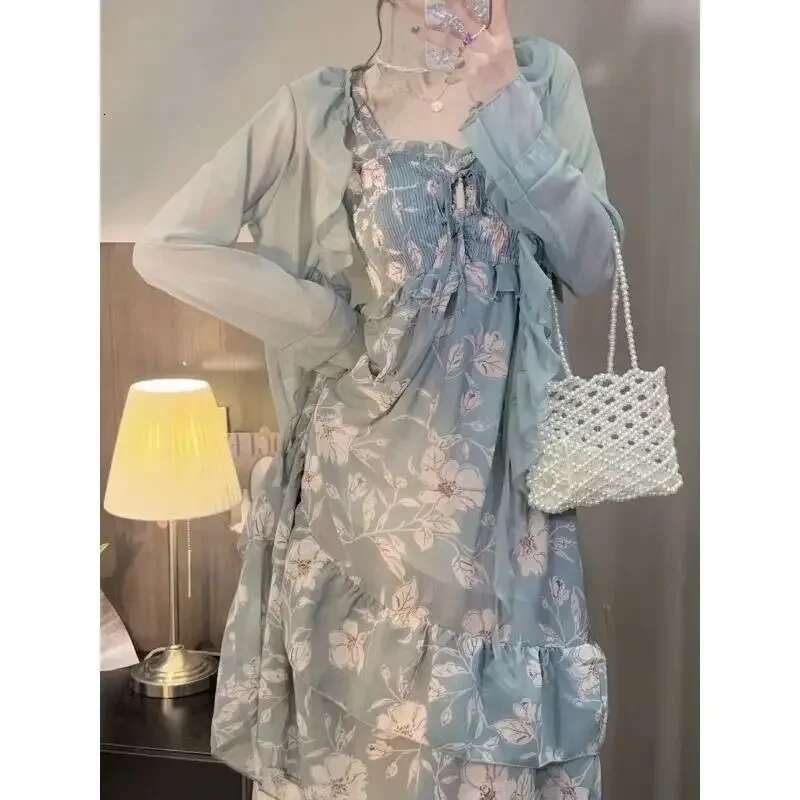 Dresses for Women Holiday Floral Woman Dress BeachFlower Long Maxi X Clothes Fashion Summer 2025 Korean Style Xxl Elegant Chic