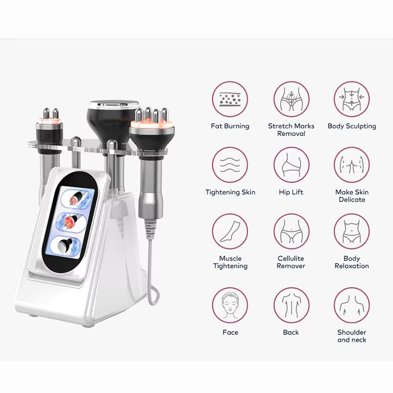 80K Cavitation Ultrasonic 3 In 1 Fat Loss Weight Reducer Cellulite Removal RF Massager Facial Lifting Skin Care Radio Frequency Body Shaping SPA Home 