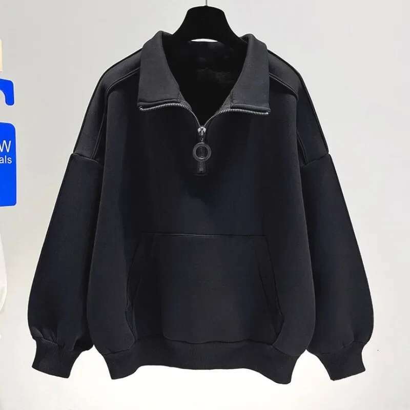 With Zipper New In Female Top Full Zip Up Womens Sweatshirts Plain Cheap Korean Clothing E Nice Color 2000s Fashion M Pullovers