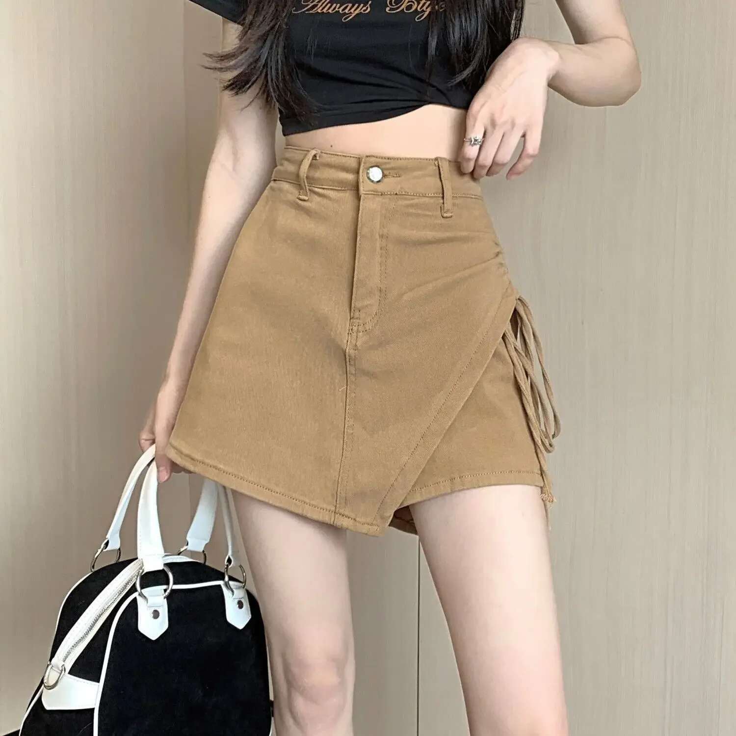 Korean Style Fashion High Waist Jeans Skirts for Women Y2k Vintage Harajuku Clothing Trend 2025 New In Woman Pants Denim Skirt