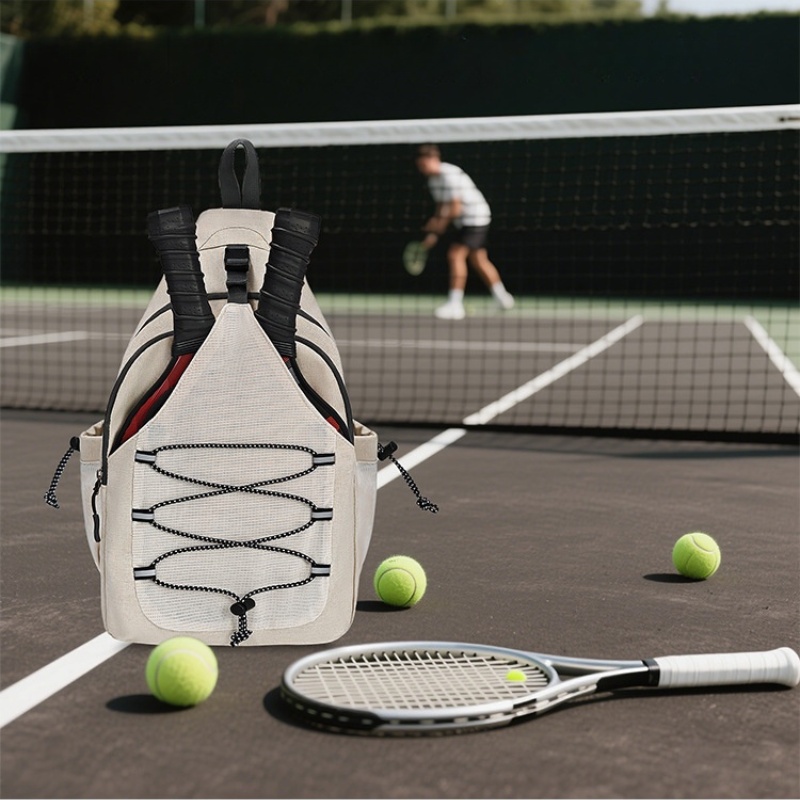Tennis bag outdoors backpacks padel bags pickleball badminton rackets backpack sports crossbody pack lightweight waterproof multifunctional shoulder p