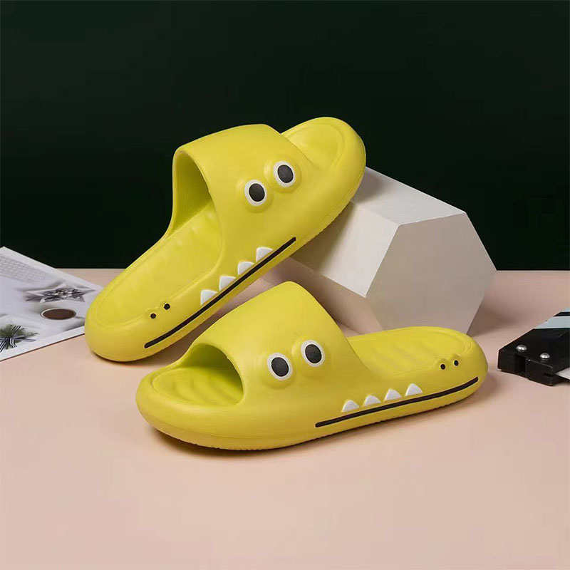 Breathable Cartoon Crocodile Slippers - Soft & Anti-Slip Footwear for Men and Women
