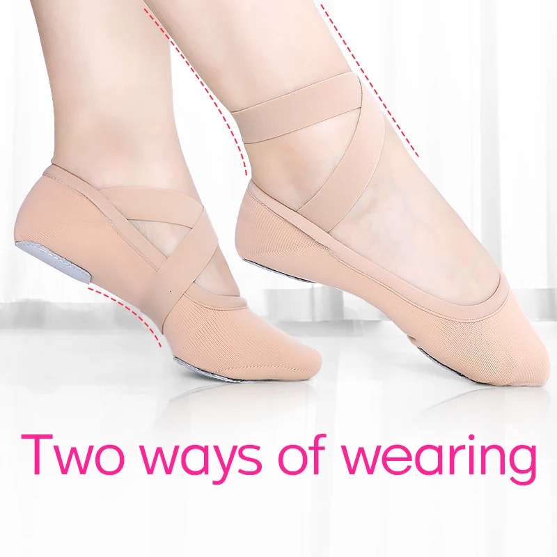 Woman Ballet Shoes Ballet Flats Shoes Kids Dancing Slippers Girls Elastic Soft Dance Shoes High Stretch Women Ballet Slippers 250613
