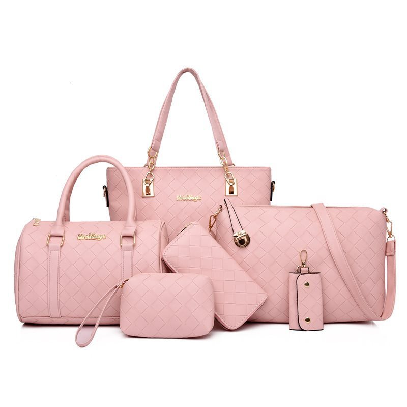 Free Shipping 2025 New Designer Bag Fashionable And High-quality Shopping Bag Women's Retro Multiple Piece Set Mother And Women's Bag Woven 