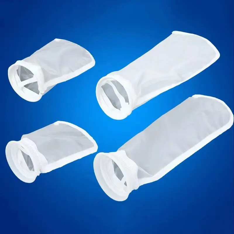 5pcs Super Fine Aquarium Filter Bag with Frame Washable Reusable Mesh Foam Carpet Sock Bag for Fish Marine Filtration System 250613