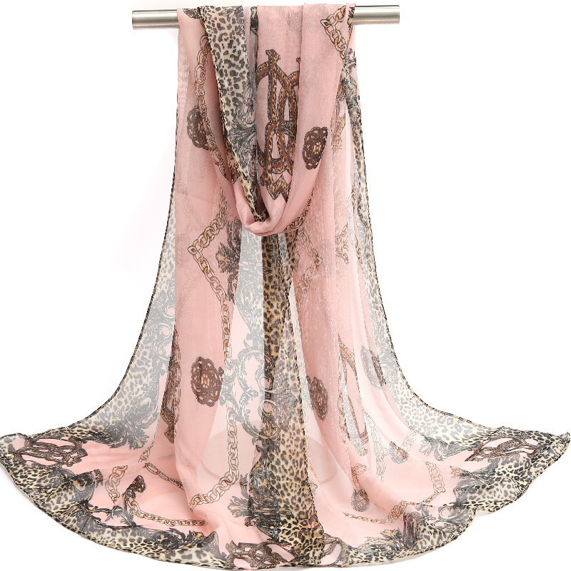 K1048 2024 Spring and Autumn New Women's Auspicious Bird Women's Chiffon Long Silk Scarf Wholesale Yiwu Small Gauze Scarf March 8th