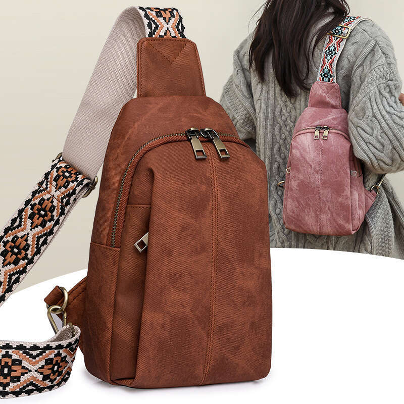 Women's Chest Waist Bag Casual For Women Outdoor Travel With Wide Shoulder Strap Crossbody bag