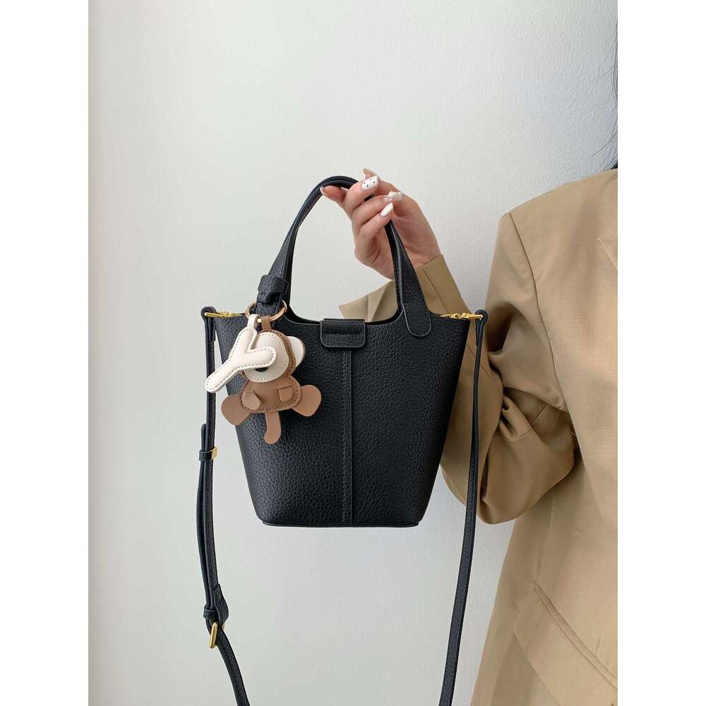 Women Bags Shoulder Crossbody bag Bucket bag Genuine Leather For 2025 New Handbag Light Luxury Niche High-End Sense
