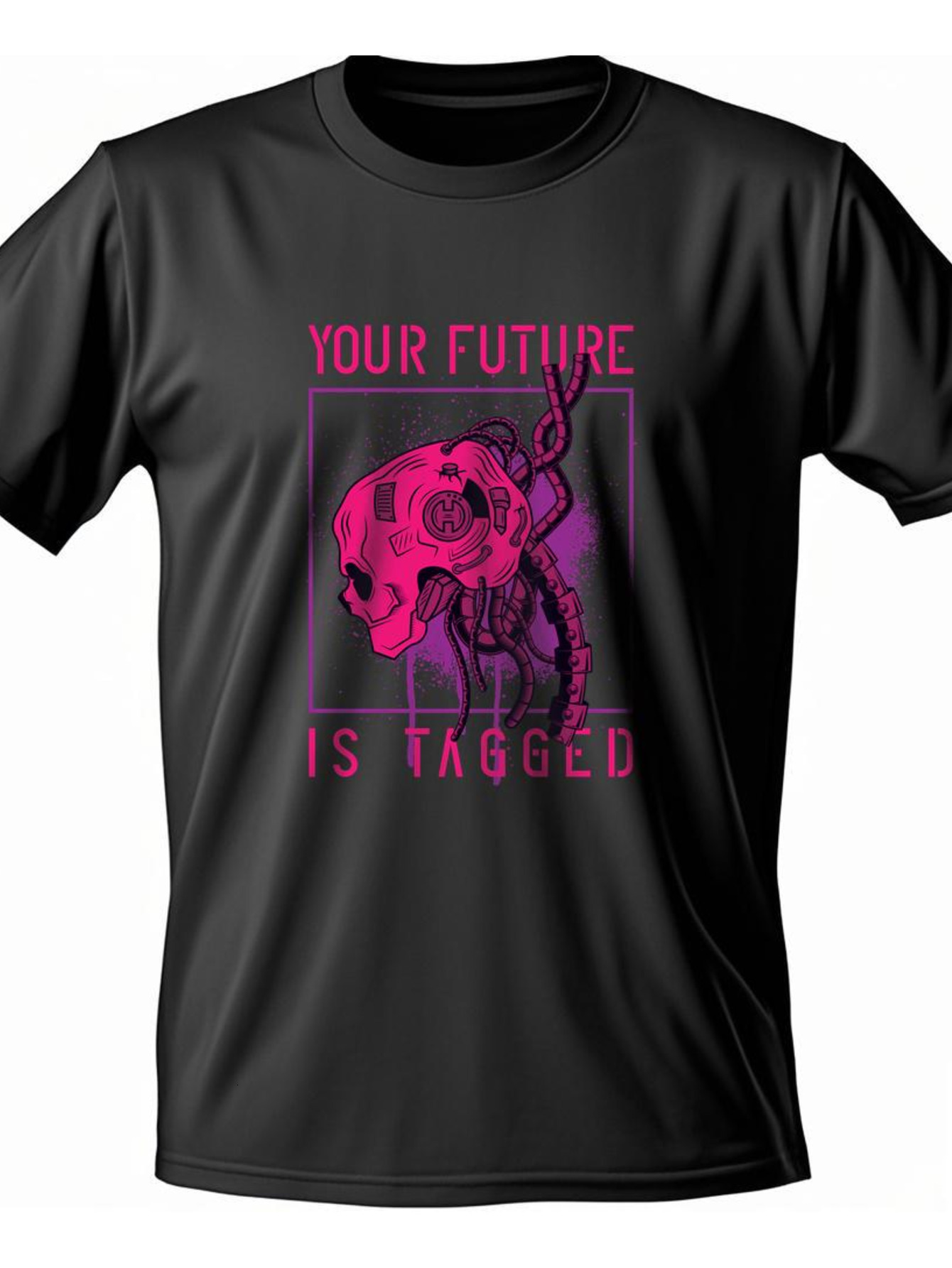 Dongdumaoyi T Shirts Text 180G Short Sleeve Black S-3Xl Adult Round Collar Men Graphics Cotton White Skull b67a