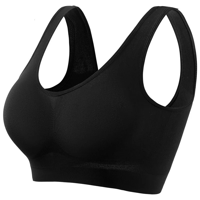 1pcs Women Sports Bra Large Size No Steel Ring Seamless Underwear Removable Chest Pad Runing Sport Yoga Vest Bras 250617