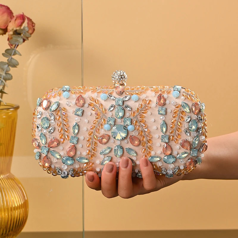Womens Evening Bag Bridal Clutch Party Wedding Female chain shoulder Purse Bags Crystal Handbags 250614