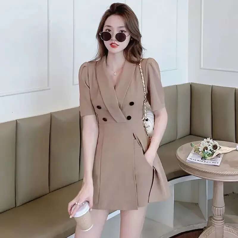 Clothes Blazer Dresses For Women 2025 Formal Occasion Woman Dress Mini Short Promotion Korean Style Harajuku Offer High Quality