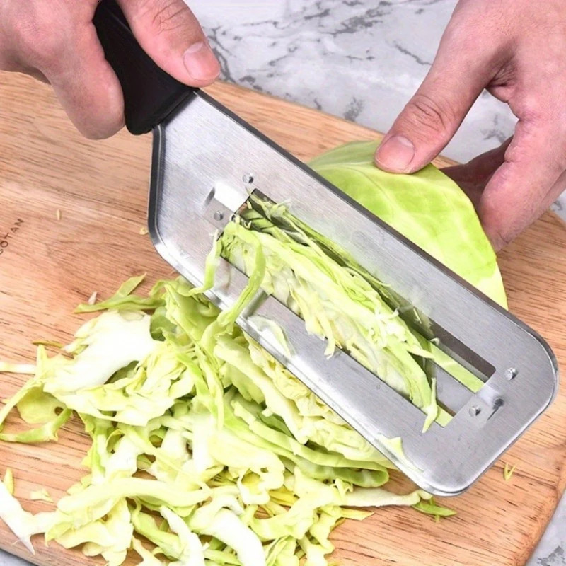 Multifunctional Stainless Steel Cabbage Slicer Kitchen Grater with Sharp Steel Blade for Fruit Vegetable Kitchen Cooking Gadgets 250614
