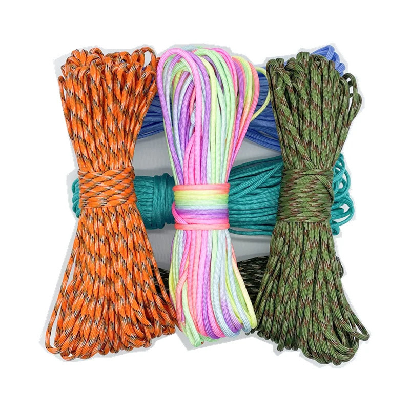 31 Meters Dia4mm 7 stand Cores Paracord for Survival Parachute Cord Lanyard Camping Climbing Rope Hiking Clothesline 250611