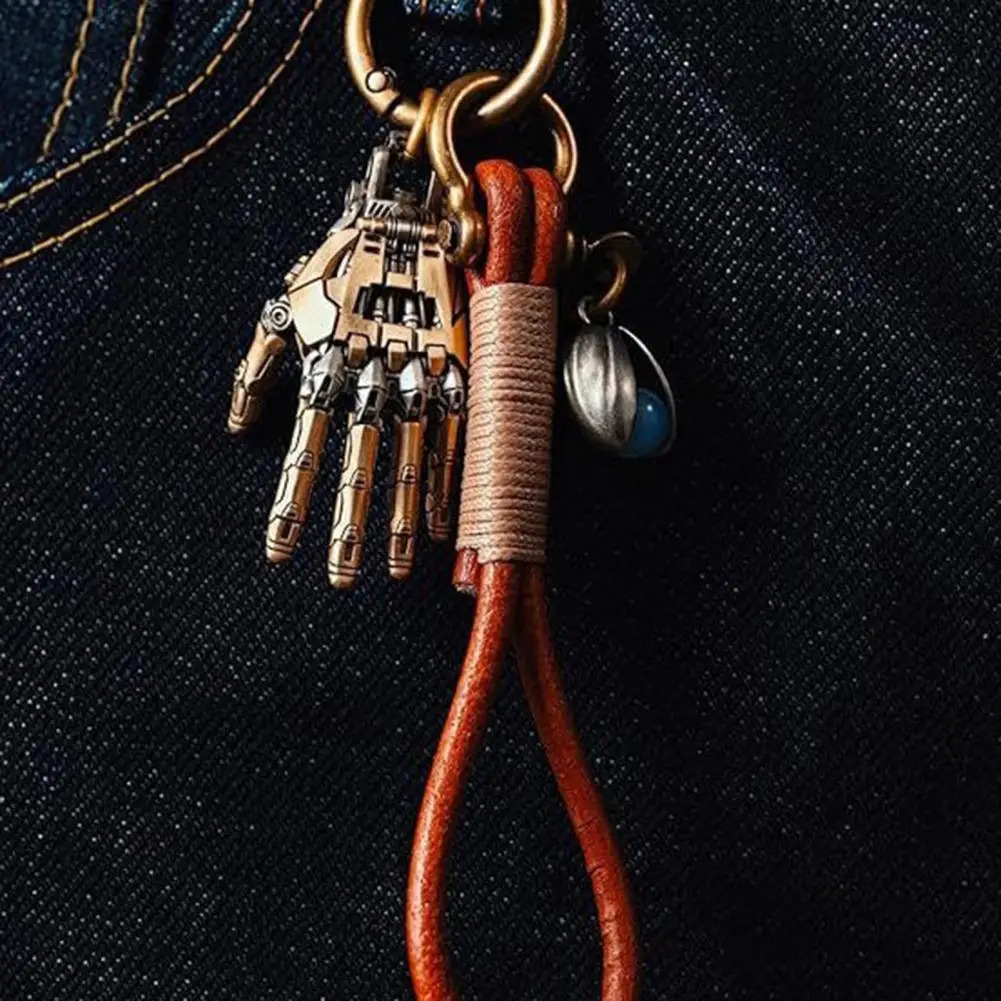 Robot Hand Pendant Mechanical Bionic Hand Pendant with Chain for Men/Women Movable Finger Joints Robot Hand Charm Jewelry 250613