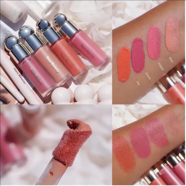 Makeup Blush 7.5ml Rare Beauty Soft Pinch Liquid Blush Lipgloss Face Cheek Makeup Long Lasting Matte Beauty Cosmetics 6 Colors JOY WORTH GRATEFUL LUCK