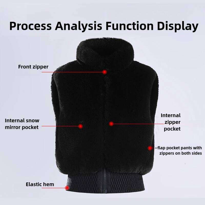 Windproof Plush Skiing Jacket Thick Warm Female Ski Waistcoat Winter New Snowboard Tops Snowfield Sport Vests Women Snow Clothes