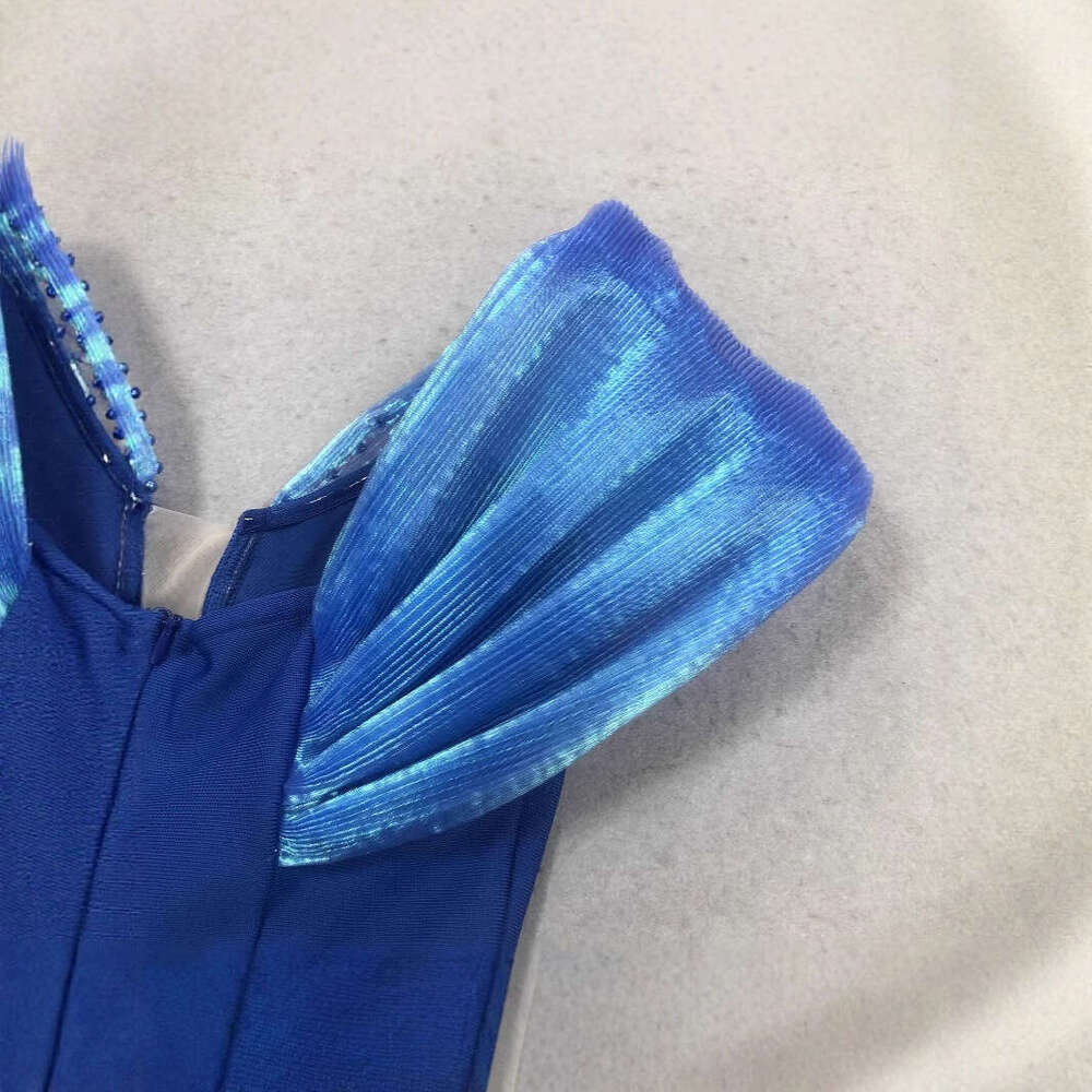 Spring Summer Solid Color Sexy with Rhinestones Elegant Long Dress