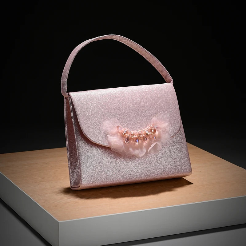 High Sense Banquet Bag Dress Hundred Hand Detachable Chain Crossbody Celebrity Fashion Diamond Feather Storage Bag 250614