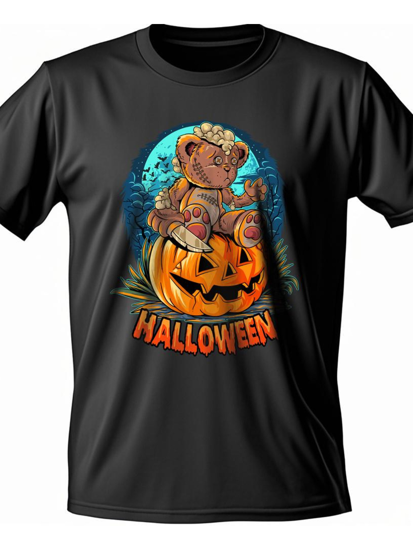 Dongdumaoyi Adult Graphics Round Collar Black Tiger White Cotton S-3Xl Men Short Sleeve 180G T Shirts Halloween ce55