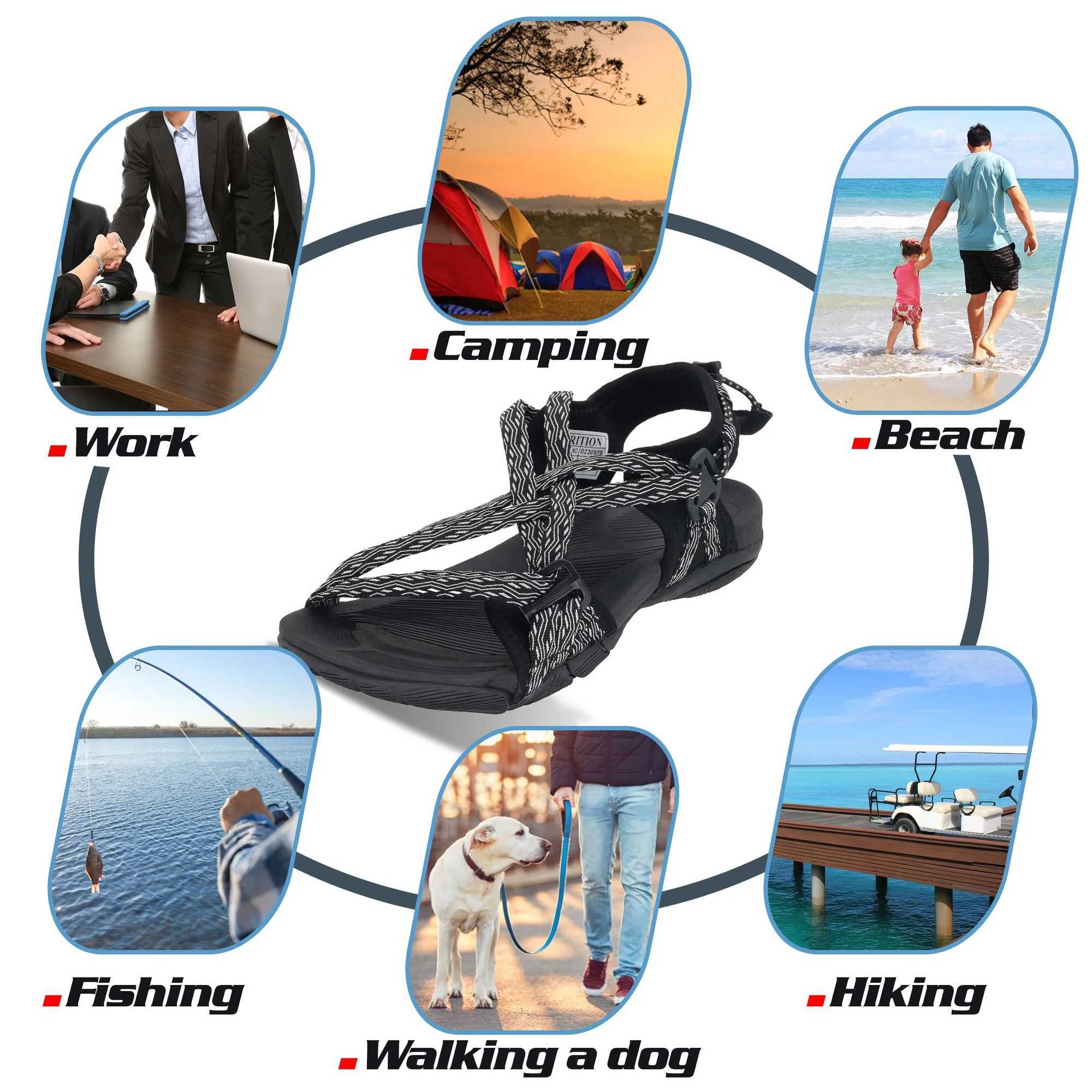 GRITION Women Sandals Quick Drying Soft Breathable Light Weight Non-Slip Casual Flat Fashion Yoga Shoes For Women 2024 Z250617
